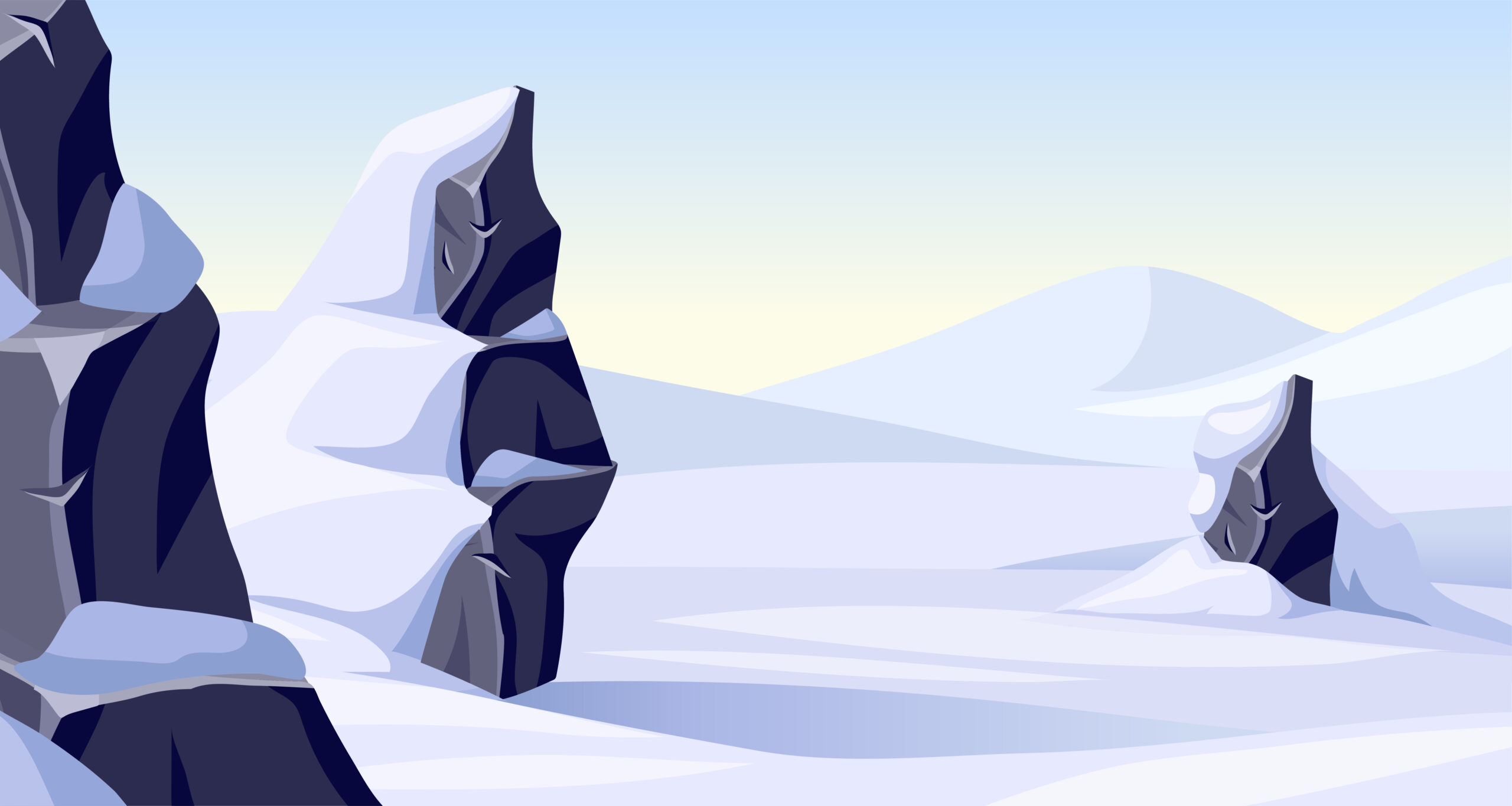 A picture of Antarctica in digital art